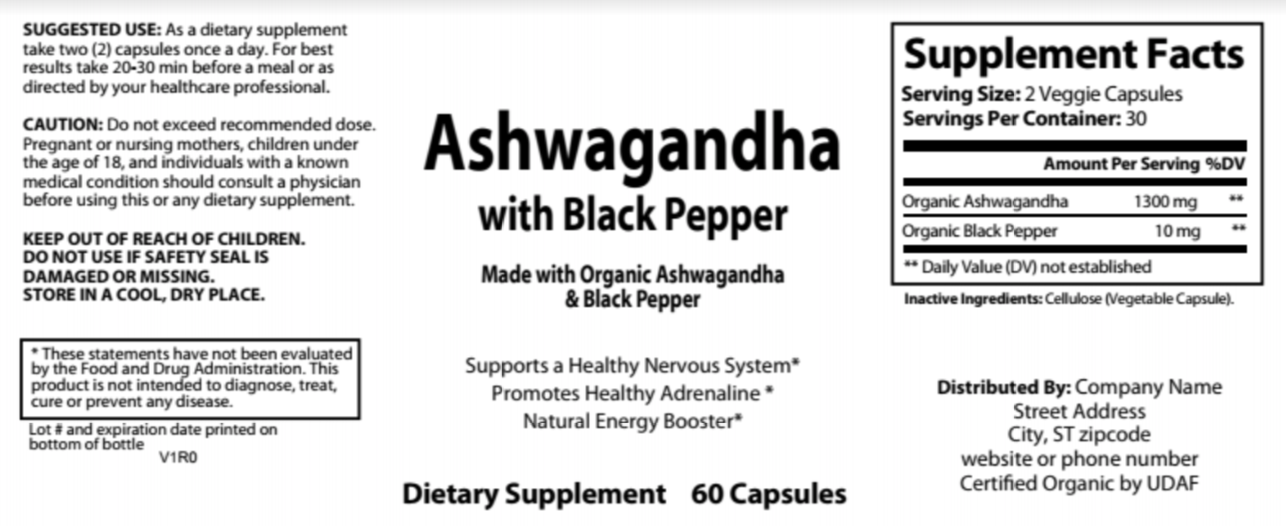 Ashwagandha On Demand Fulfillment
