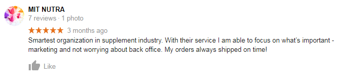 On Demand Fulfillment Review MIT NUTRA