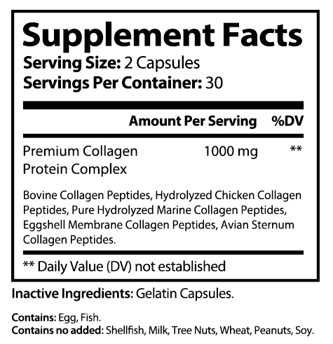 private label collagen complex vitamin supplement