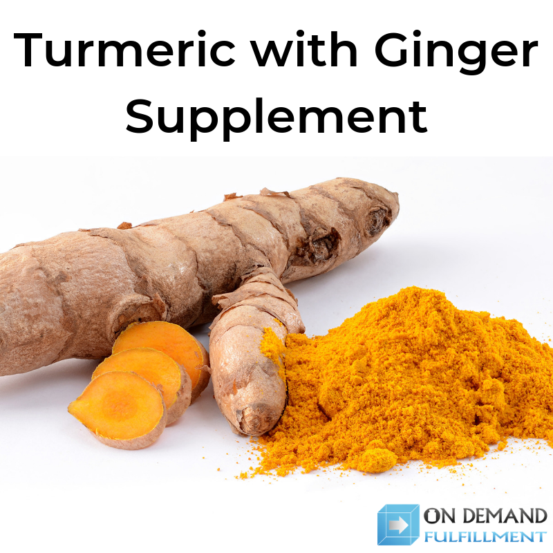 private label turmeric with ginger supplement