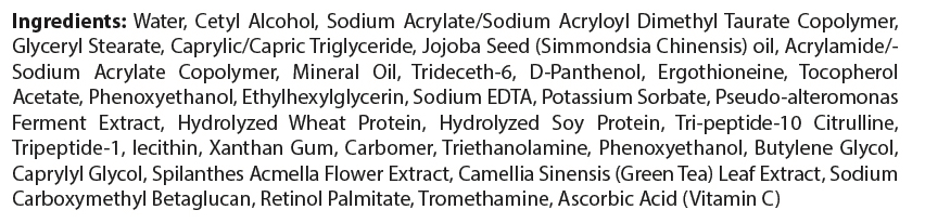 private label aftershave lotion cream ingredient list
