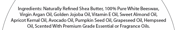 private label Beard Balm ingredient label