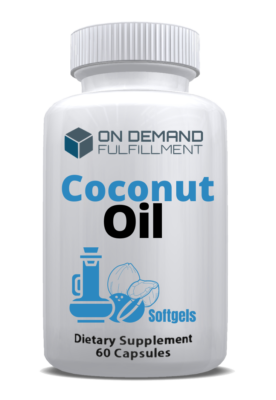private label coconut oil softgel vitamin supplement