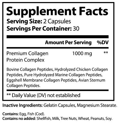 private label collagen complex supplement panel V3R0