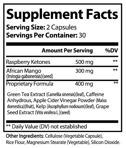 private label keto ultra supplement facts panel V2R0