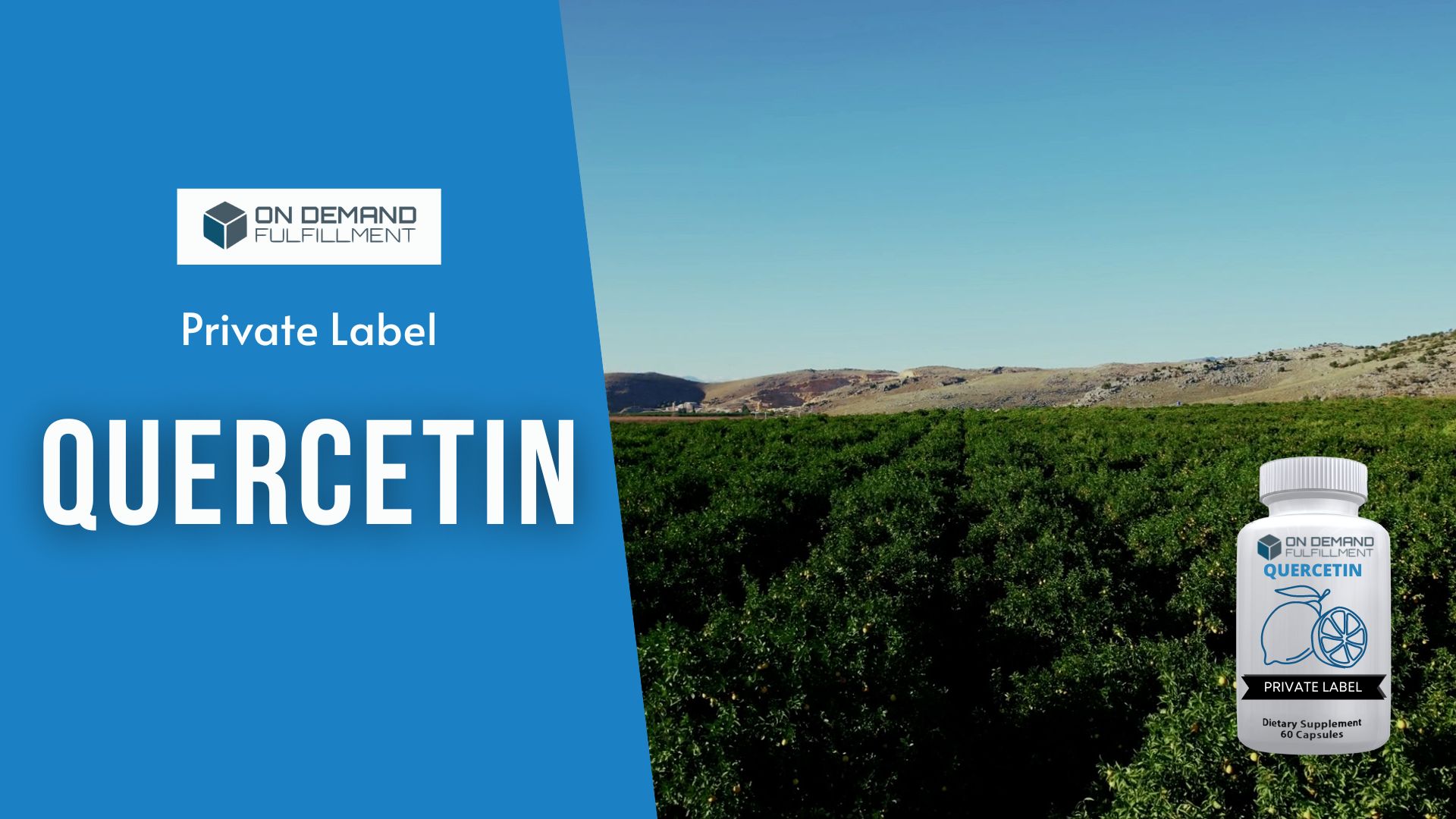 Introducing private label Quercetin vitamin suppelmetn