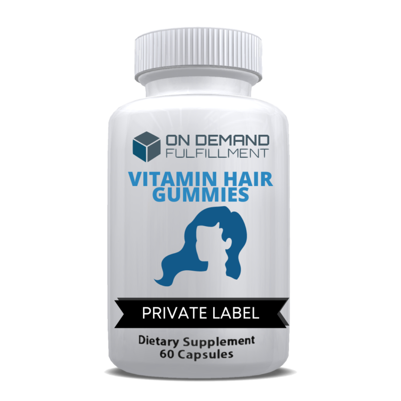 private label hair growth vitamin gummies